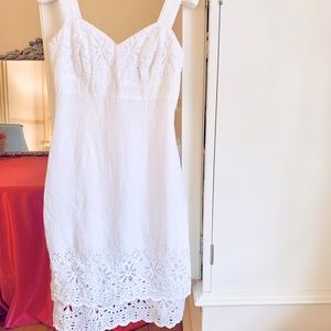 Lilly Pulitzer White Linen Dress